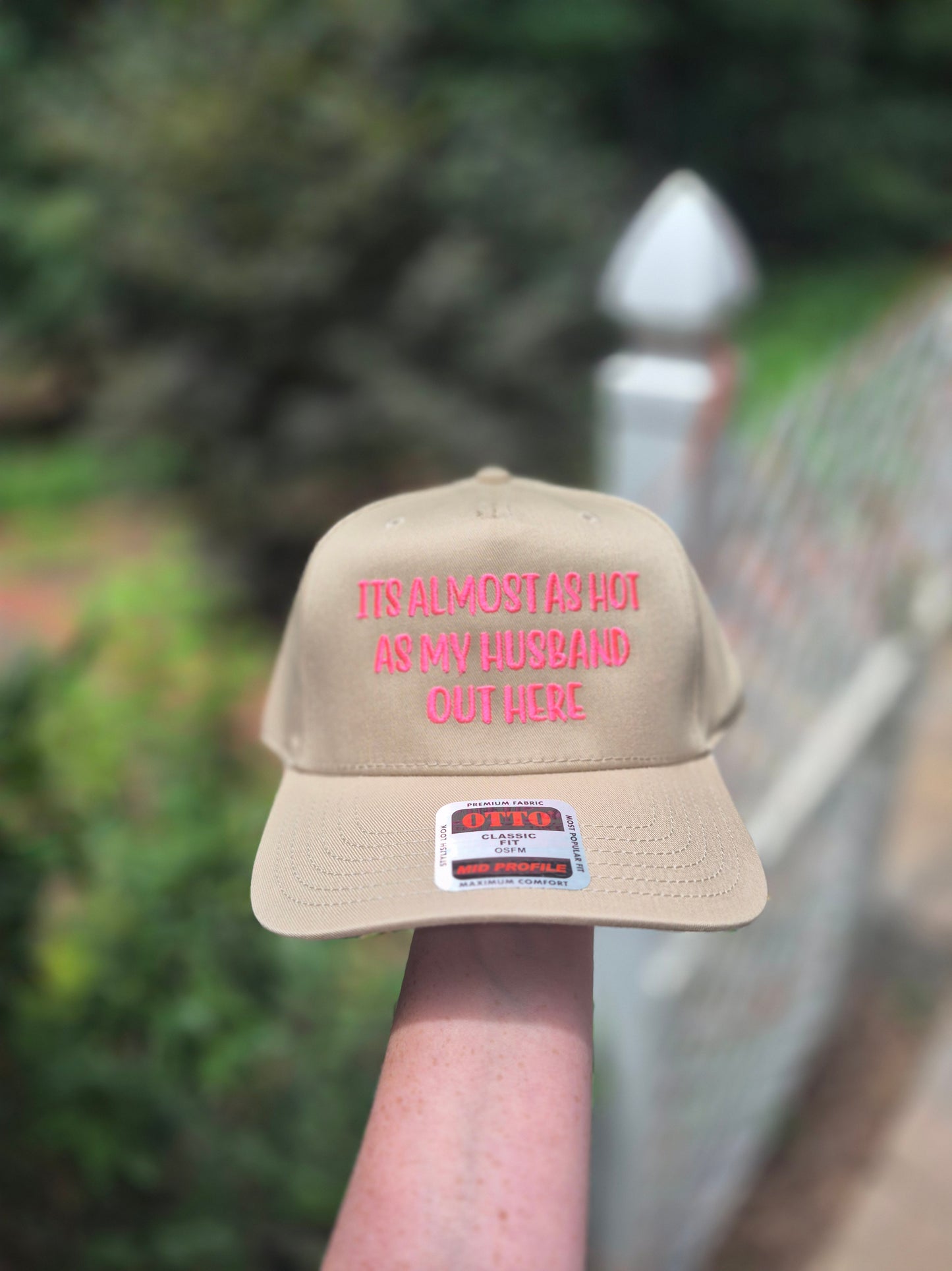 Its almost as hot as my ____ out here - structured hat