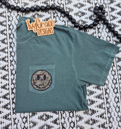 Cc pocket tee - pray behind my back camo
