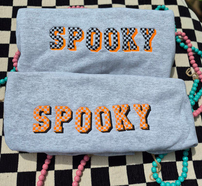 Spooky checkered - cc tees & gildan crews