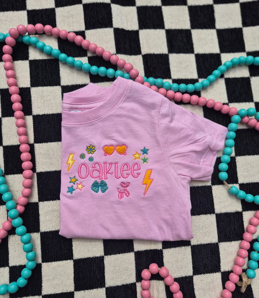 Toddler name  + summer icons