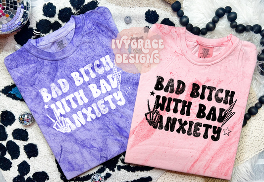 Bad Bitch ✨️ comfort color colorblast tee