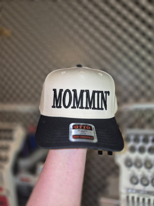 MOMMIN' puff embroidery- structured hat