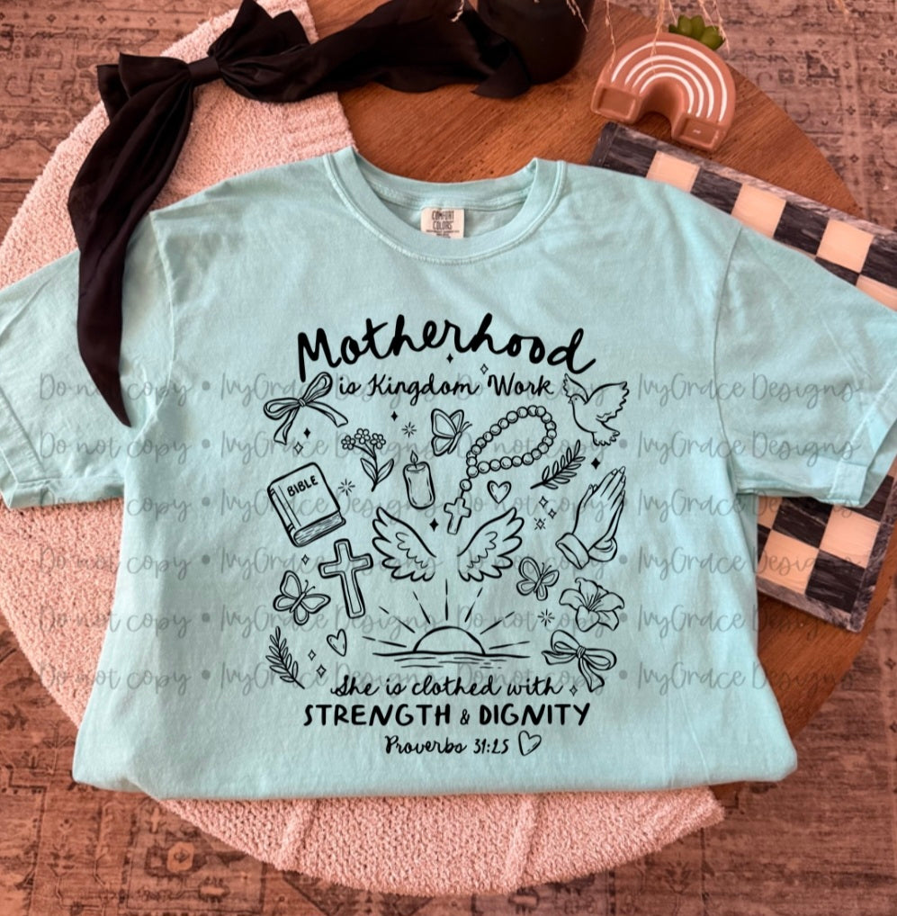 Motherhood is kingdom work - whimsical