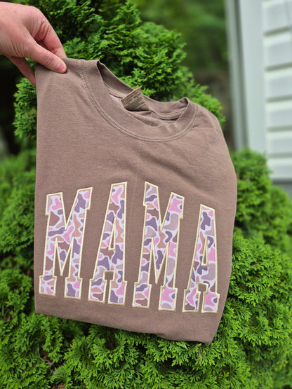 MAMA camo applique- cc tees