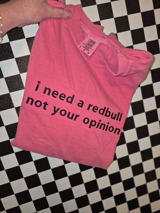 I need a __ custom _ - embroidery - cc tee & gildan crew
