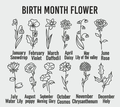 Birth month sweatshirts🌸