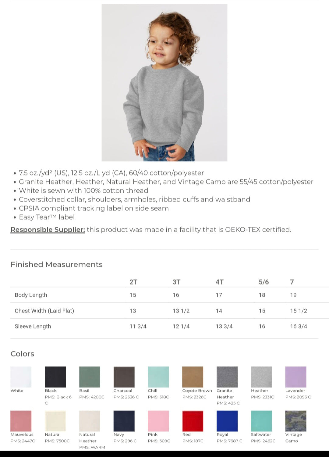 Weekend flash sale - HT - TODDLER & ADULT crew