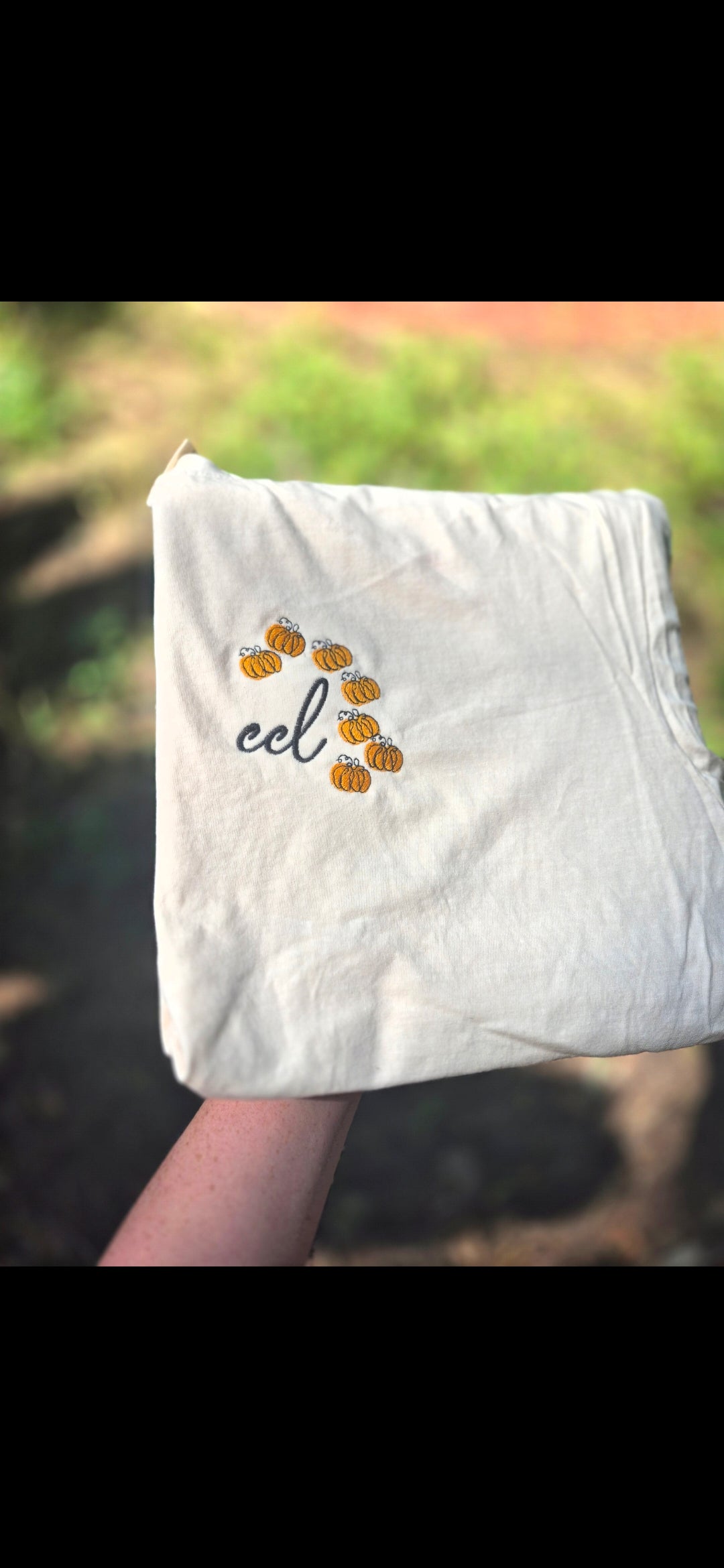 Weekend flash sale - pumpkin monogram