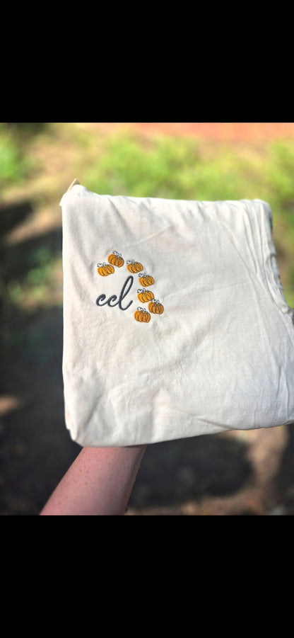 Weekend flash sale - pumpkin monogram