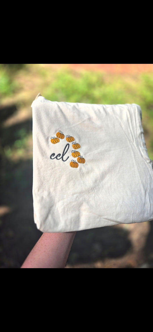 Weekend flash sale - pumpkin monogram