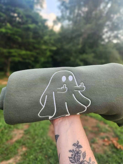 Weekend flash sale - ghost middle finger TEE & CREWS