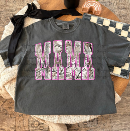 Camo  & hot pink mama cc tee