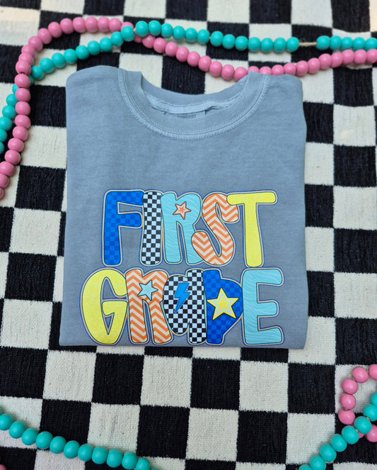 Multicolor boy retro grade pre k through 3rd-YOUTH CC TEE